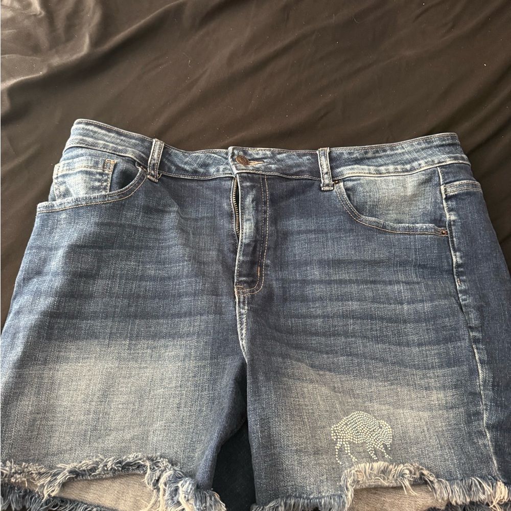 Zenana Outfitters Blue Denim Shorts
